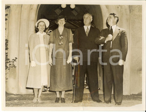 Fotografia d epoca originale 1937 NEW YORK St. James Church  Franklin D. ROOSEVELT with his family  Photo 1
