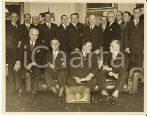 Fotografia d epoca originale 1933 WASHINGTON  Franklin D. ROOSEVELT with Edouard HERRIOT during a meeting 1