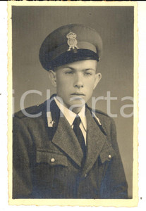 Fotografia d epoca originale 1940 ca WW3 Ritratto ufficiale FANTERIA 128 Â° Reggimento  Foto cartolina 1