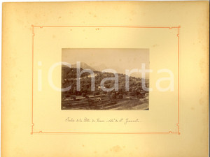 Fotografia d epoca originale 1887 VENCE FRANCE Sortie de la ville du cÃ´tÃ©  SAINT JEANNET Photo HYLEROY 1