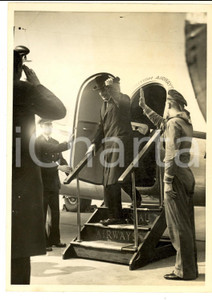 Fotografia d epoca originale 1938 KOLN  Arrivo di Neville CHAMBERLAIN con volo British Airways  Foto 1