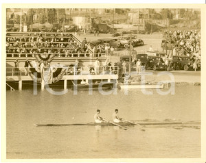 Fotografia d epoca originale 1932 LONG BEACH CALIFORNIA Olympic Games Rowing  The Italian crew Photo 1