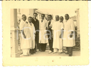 Fotografia d epoca originale 1941 GENOVA Ospedale SAN MARTINO Dottori in terrazza  Foto 11x8 cm 1