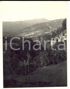 Fotografia d epoca originale 1930 FONDO TN Valle del NOVELLA  Veduta panoramica Foto 8X11 cm 1