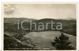 Cartolina originale da collezione 1936 LAGO DI DOBERDÃ’ Veduta del lago in secca con monte HERMADA Cartolina FP 1