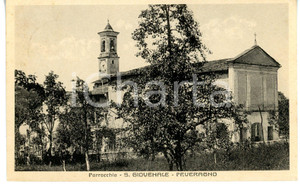 Cartolina originale da collezione 1939 PEVERAGNO Veduta con chiesa di SAN GIOVENALE Cartolina VINTAGE FP VG 1