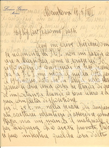 Autografo originale 1938 CICLISMO MANTOVA Learco GUERRA a Giacomo GRASSI su prossime gare AUTOGRAFO 1