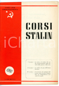 Libro, pubblicazione d epoca 1950 PCI Corsi Stalin  La politica di pace dell Unione Sovietica  30 pp. 1
