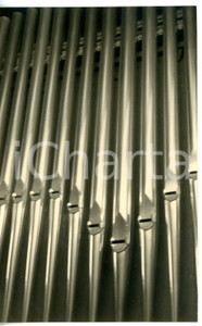 Fotografia d epoca originale 1951 MILANO Istituto Leone XIII  Organo della chiesa  Dettaglio Fotocartolina 1