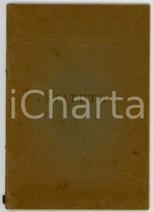 Libro, pubblicazione d epoca 1933 MILANO Statuto del CLUB DELL UNIONE Stabilimento Luigi MOZZATI  29 pp. 1
