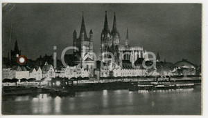 Materiale pubblicitario d’epoca 1938 KOLN Etichetta bagagli DEUTSCHE ARBEITSFRONT per treno speciale OND  VG 1