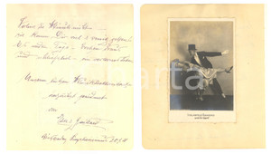 Autografo originale 1921 WIESBADEN EDITH and GAILLARD ExcentricDancers  AUTOGRAPH RARE 1