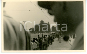 1946 VENEZIA 1° Circuito del Lido - Folla assiste al passaggio delle automobili 
