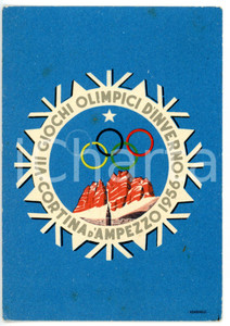 Cartolina originale da collezione 1956 CORTINA D AMPEZZO Giochi olimpici d inverno Cartolina ILLUSTRATA  FG 1
