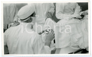 Fotografia d epoca originale 1936 SANREMO BUSSANA Villa Spinola  Operazione chirurgica Fotocartolina FP NV 1