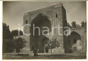Fotografia d epoca originale 1934 SAMARCANDA UZBEKISTAN Il REGISTAN  Foto ANIMATA RARA 17x12 cm 1