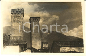 Fotografia d epoca originale 1930 ca GEORGIA URSS SVANETI  Le torri di MESTIA  Foto 17x11 cm 1