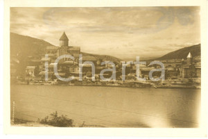 Fotografia d epoca originale 1930 ca GEORGIA URSS Veduta di MTSKHETA dal fiume  Foto 17x11 cm 1