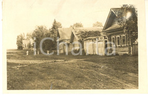 Fotografia d epoca originale 1930 ca URSS Area di KIROV  Case rurali a KICHMASHEVO Foto 17x11 cm 1