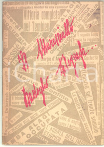 Libro, pubblicazione d epoca 1936 Fernando POCH Il Maresciallo Badoglio telegrafa  Ed. Il popolo di Sesto 1