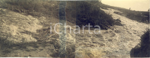 Fotografia d epoca originale 1935 CARELIA URSS Cascata di GIRVAS  Veduta a valle Foto DOPPIA 35x14 cm 1