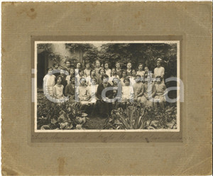 Fotografia d epoca originale 1926 MILANO Scuola elementare via M. D Azeglio  Classe femminile 6A Foto 25x21 1