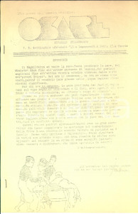 Giornale, rivista storica 1936 OSARE La pace ipocrita dell Inghilterra  Ciclostilato studentesco 6 pp. 1