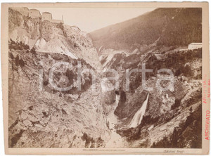 Fotografia d epoca originale 1911 MONCENISIO Vallata del Forte L ESSEILLON  Foto Giacomo BROGI 27x20 cm 1