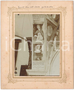 Fotografia d epoca originale 1900 ca BAGOLINO BS Chiesa San Rocco e San Giorgio  Affreschi 1 Foto 20x24 1
