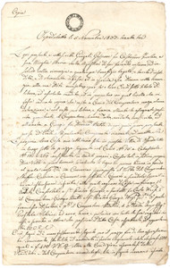 Documento originale, autentico 1833 OSPEDALETTO TN Gaspare e Maria FURLAN vendono casa a Giorgio BALDI 1