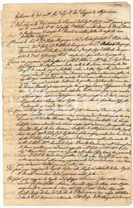 Documento originale, autentico 1868 MASSIMENO TN Testamento di Giovanni COZZINI del 1753 Manoscritto 1