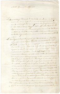 Documento originale, autentico 1853 OSPEDALETTO TN Lettera a don Antonio FERRAZZA dai delegati della comunitÃ  1
