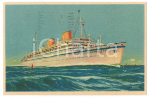 Cartolina originale da collezione 1932 LLOYD TRIESTINO Motonave Victoria  Cartolina FP VG 1