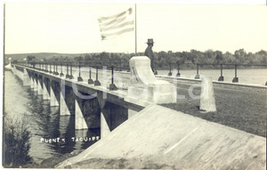 Fotografia d epoca originale 1920 ca SALTO URUGUAY Puente TACUABE  Real VINTAGE photo ANIMATED 14x9 cm 1