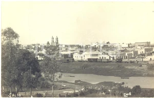 Fotografia d epoca originale 1920 ca SALTO URUGUAY Veduta panoramica  Real VINTAGE photo CLAVÃ‰ 1