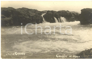 Fotografia d epoca originale 1920 ca SALTO GRANDE URUGUAY Chorros de agua  Real VINTAGE photo 1