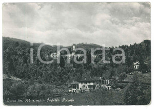Cartolina originale da collezione 1957 BUSCA CN Castello e Parco del Roccolo  Cartolina FG VG 1