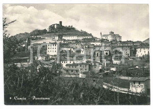 Cartolina originale da collezione 1956 CASCIA  PORENA Panorama di paese  Cartolina FG VG 1