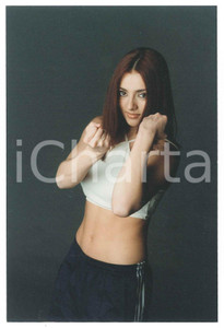 Fotografia d epoca originale 1995 ca COSTUME Ambra ANGIOLINI  Ritratto sportivo  Foto 10x15 cm 2 1