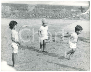 Fotografia d epoca originale 1972 COSTUME ITALIA I tre figli di Adriano CELENTANO bambini 2 Foto 30x20 cm 1