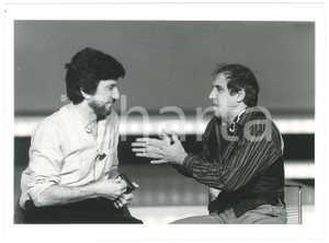 Fotografia d epoca originale 1983 RAI FANTASTICO 4  Gigi PROIETTI e Adriano CELENTANO 1 Foto 25x20 1