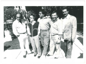 Fotografia d epoca originale 1986 VENEZIA Mostra del Cinema  Cast film Regalo di Natale  Foto 1