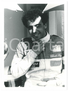 Fotografia d epoca originale 1984 GP MONZA F3 Claudio LANGES PESENTI pilota  Ritratto 1 Foto 18x24 1