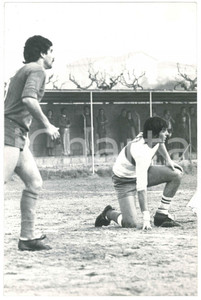 Fotografia d epoca originale 1970 ca ITALIA Adriano PANATTA  Partita di calcio 3 Foto 20x30 cm 1