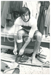 Fotografia d epoca originale 1970 ca ITALIA Adriano PANATTA  Partita di calcio 1 Foto 20x30 cm 1