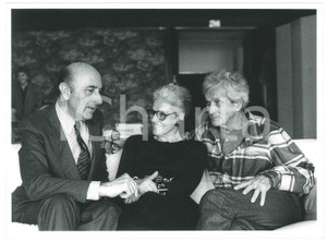 Fotografia d epoca originale 1985 ca ITALIA  MODA Rosita e Ottavio MISSONI Beppe MODENESE Foto 24x18 cm 1