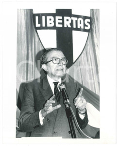 Fotografia d epoca originale 1985 ca POLITICA  DEMOCRAZIA CRISTIANA  Giulio ANDREOTTI 2 Foto 18x24 cm 1