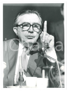 Fotografia d epoca originale 1985 MILANO Castello Sforzesco  DC  Giulio ANDREOTTI 6 Foto 18x24 cm 1