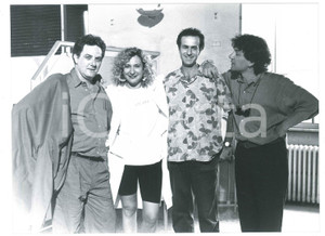 Fotografia d epoca originale 1994 Agosto  Antonello FASSARI Monica SCATTINI Roberto CITRAN Massimo SPANO 1