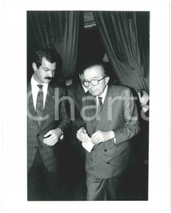 Fotografia d epoca originale 1985 ca POLITICA  DEMOCRAZIA CRISTIANA Arrivo Giulio ANDREOTTI 10 Foto 18x24 1